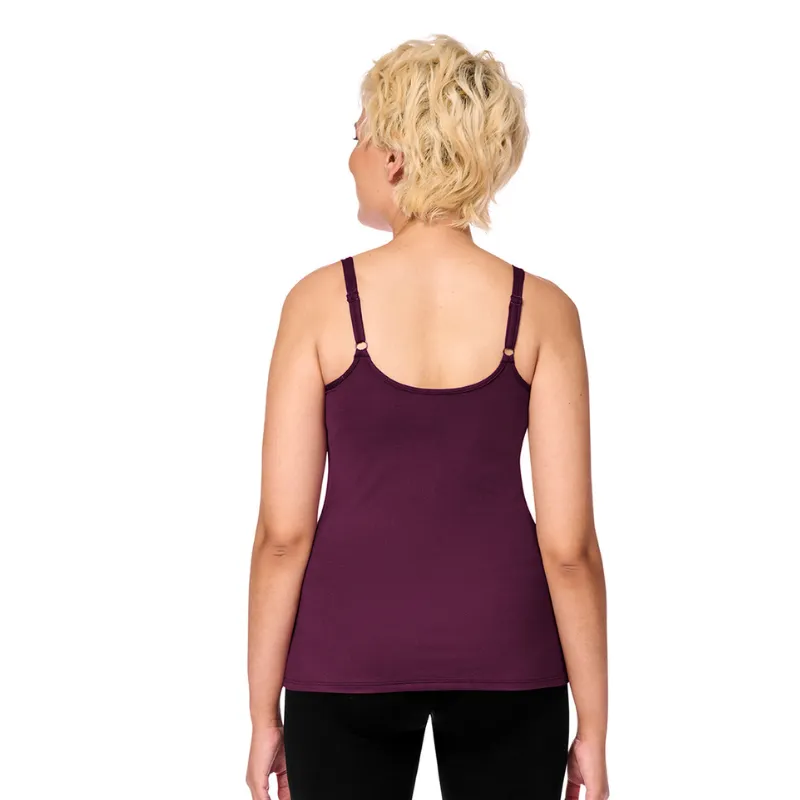 Amoena Valletta Mastectomy Tank Top Dark Berry