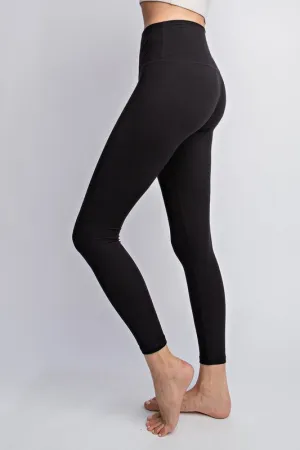 Black NINES Buttery Soft No Pocket Full Length Leggings