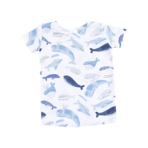 Blue Whales Short Loungewear Set