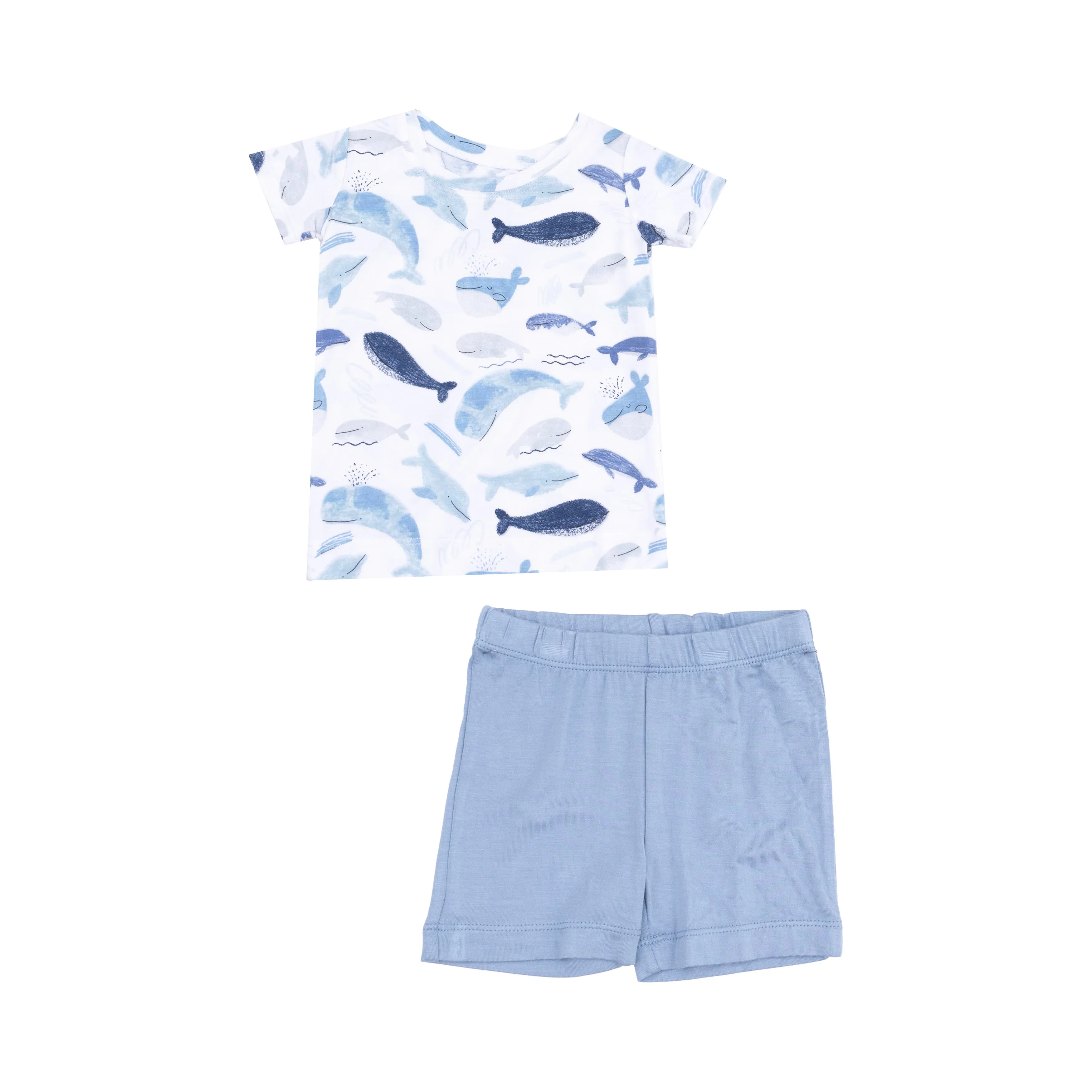 Blue Whales Short Loungewear Set