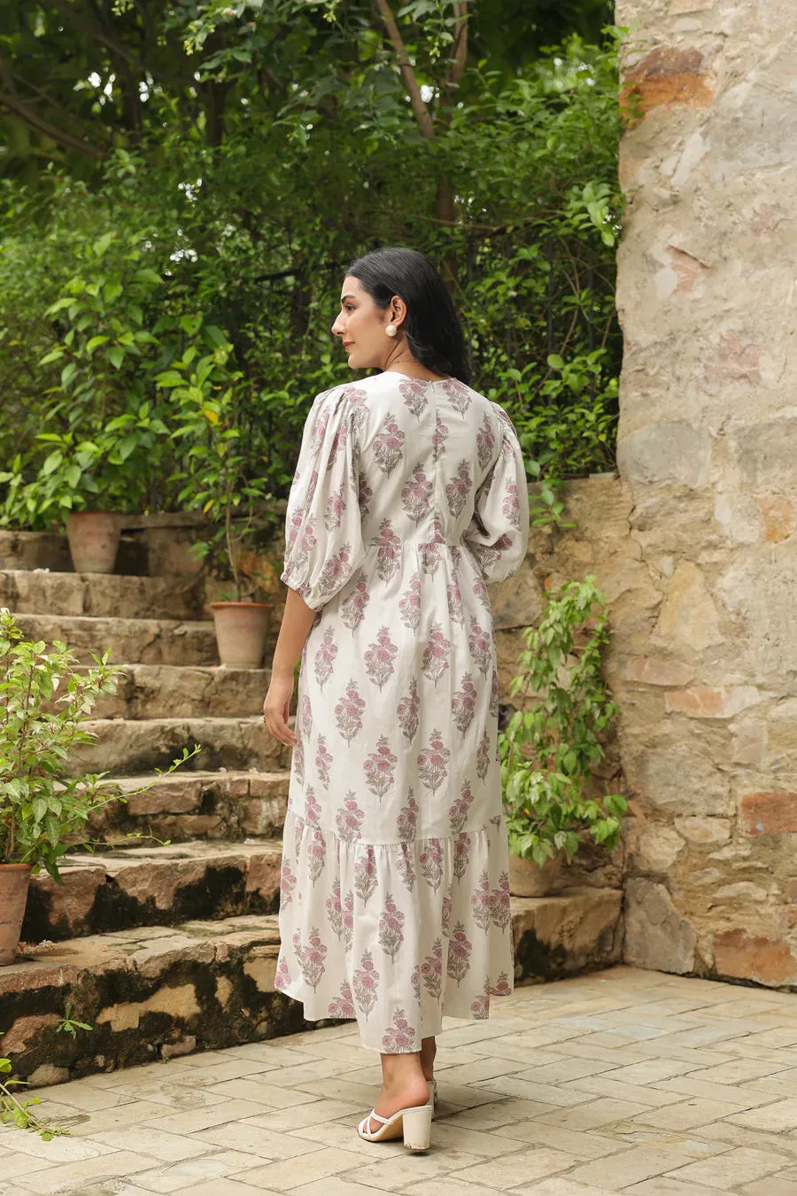 Chandini Dress | Pink Mughal