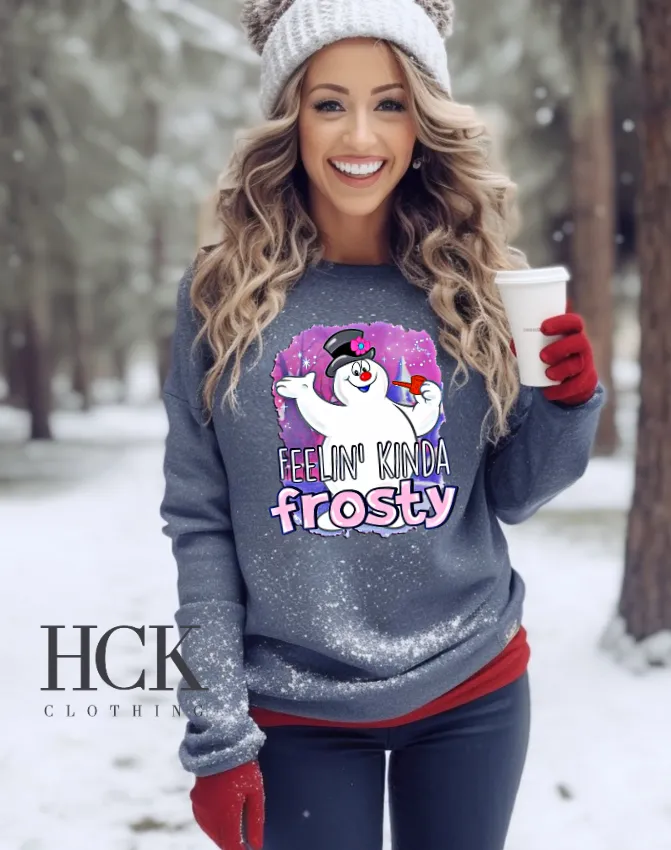 Feeling Kinda Frosty Crewneck Sweatshirt- 3 COLORS