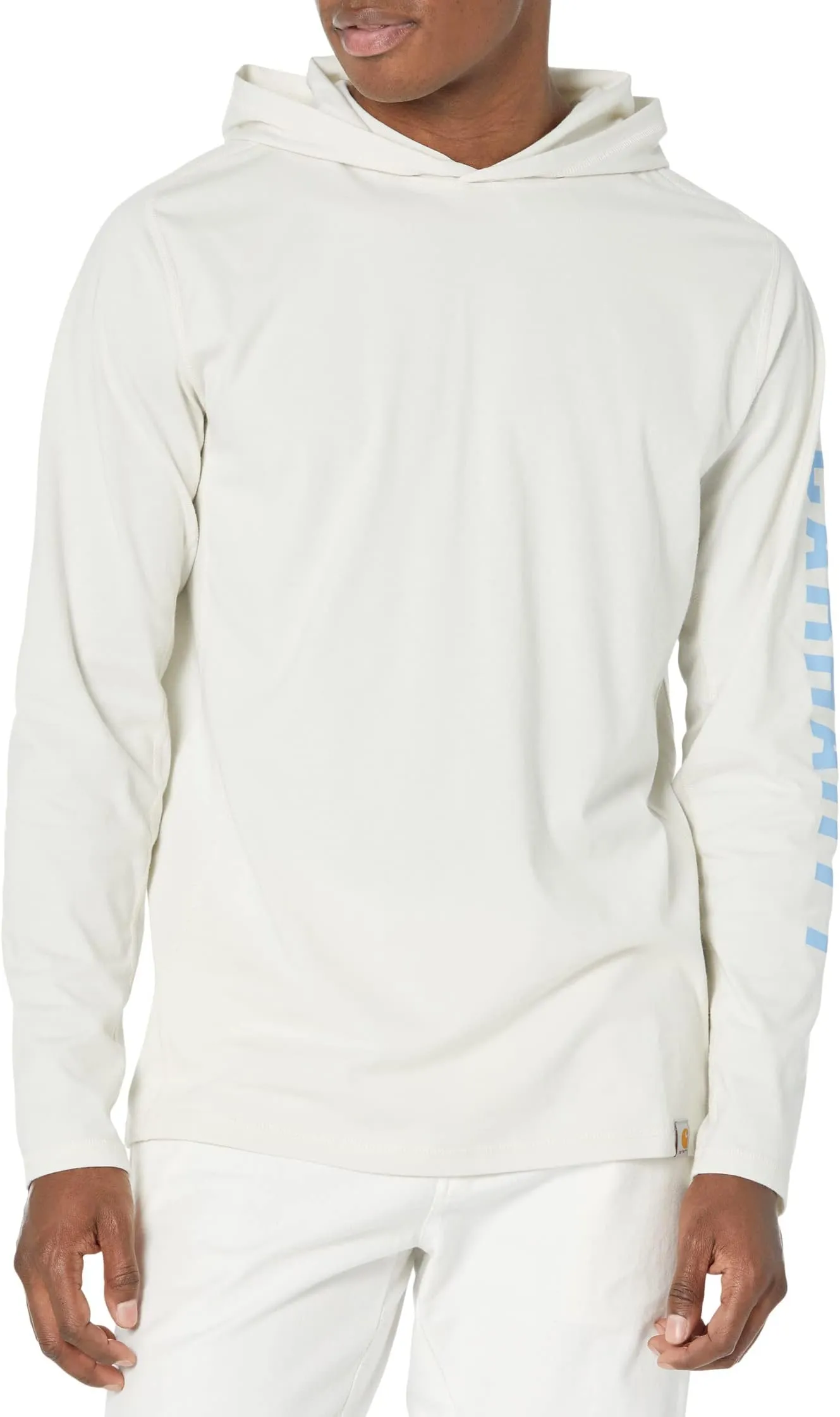 Force Relaxed Fit Midweight Long Sleeve Logo Graphic Hooded T-Shirt Carhartt, Malt