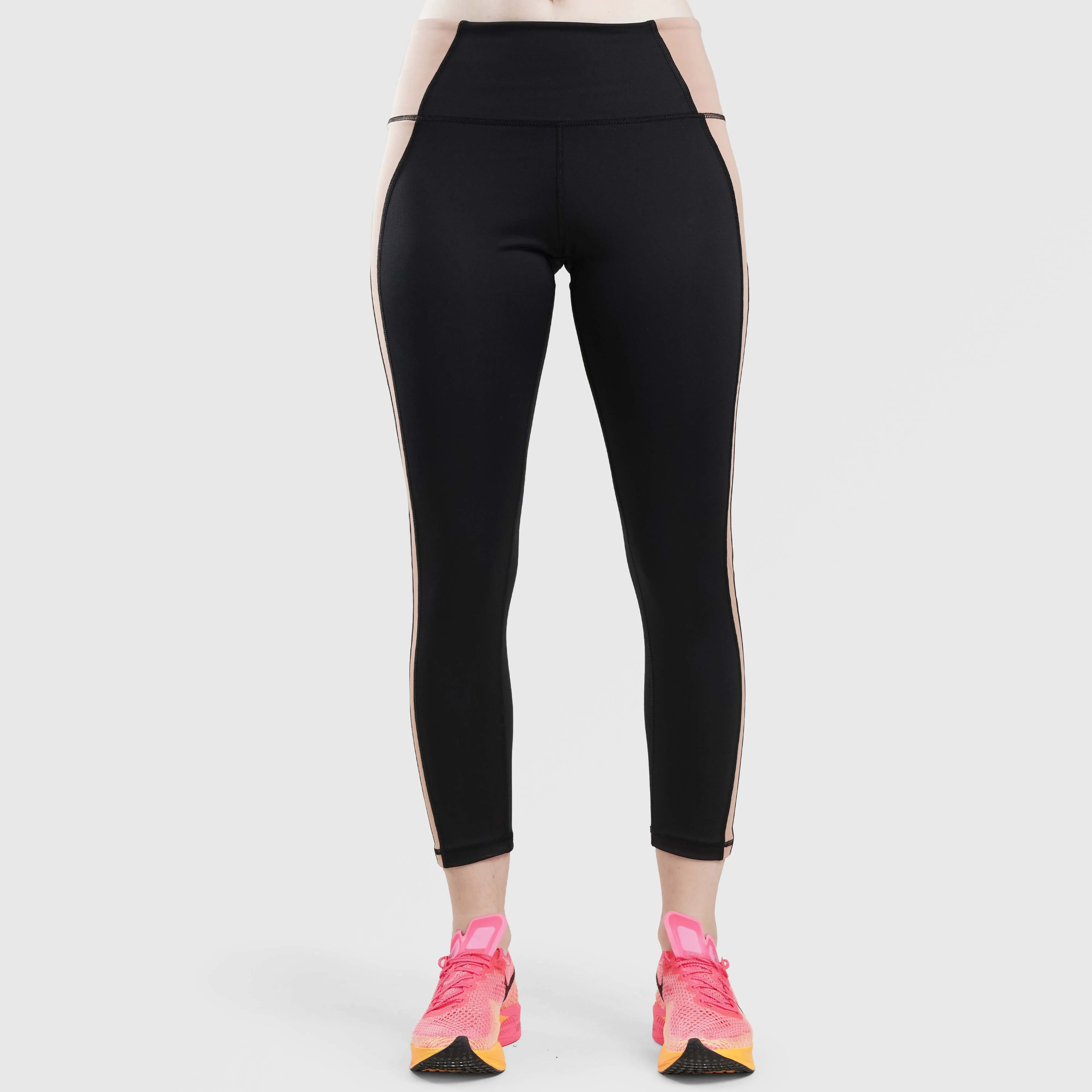 Gravic Leggings (Black-Beige)