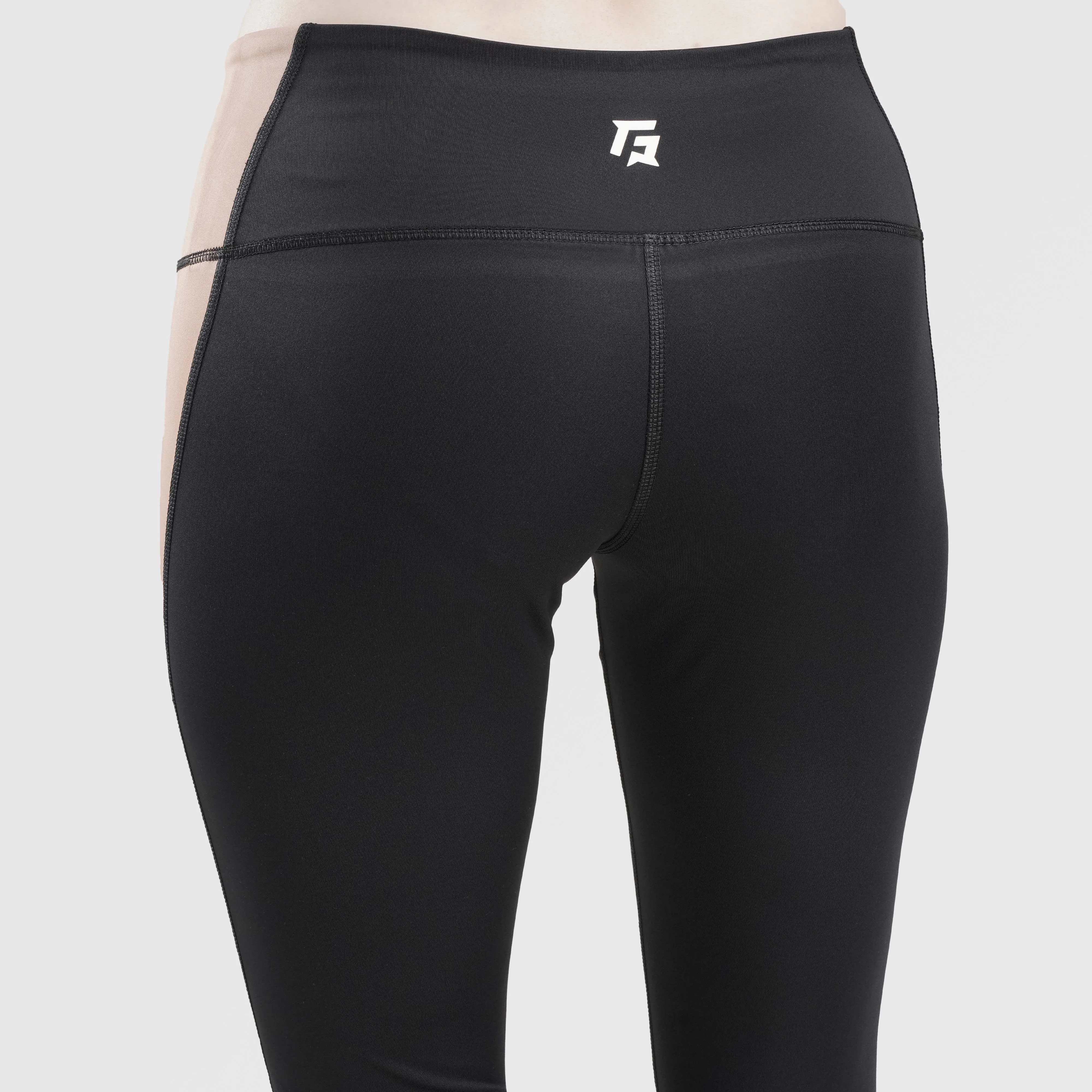 Gravic Leggings (Black-Beige)