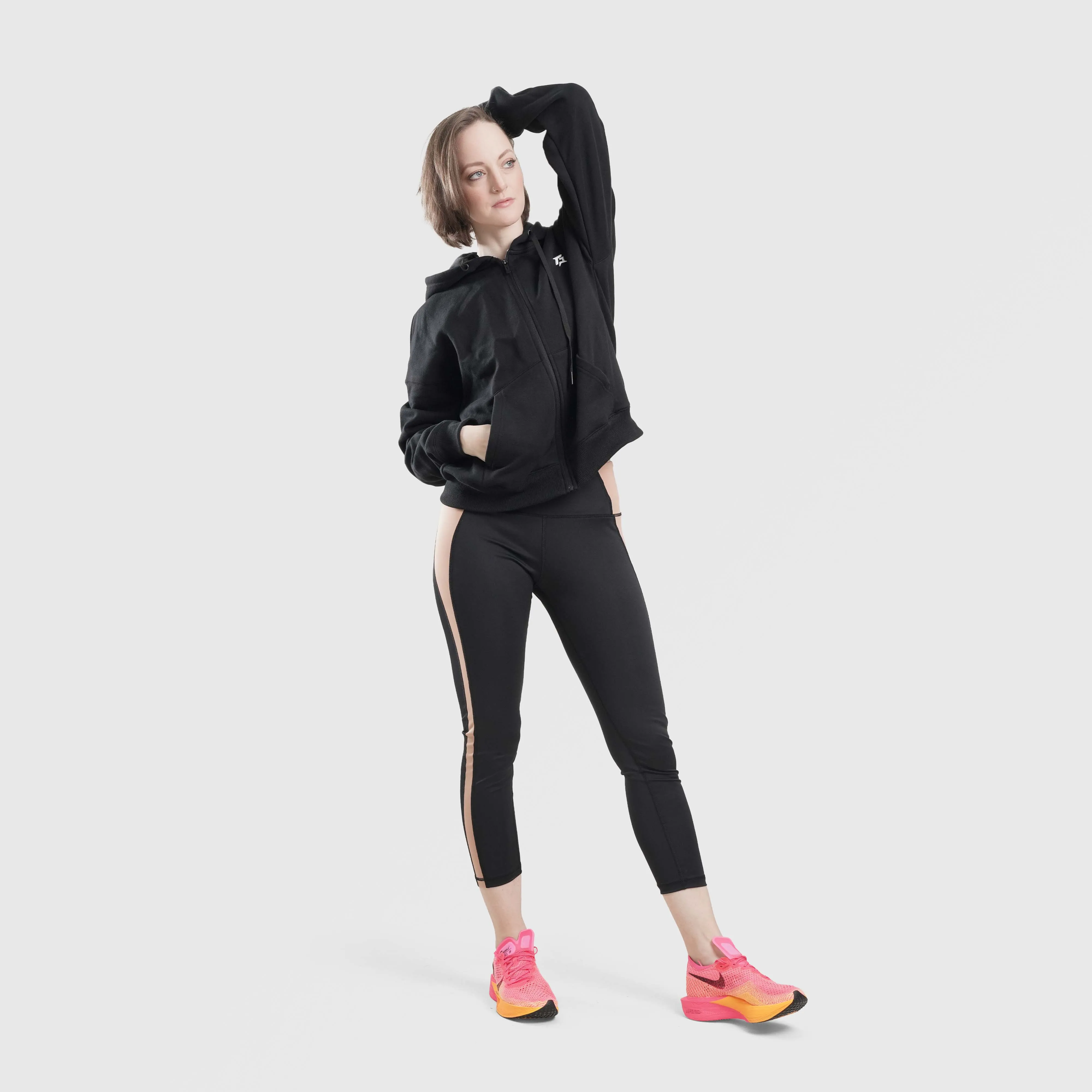 Gravic Leggings (Black-Beige)