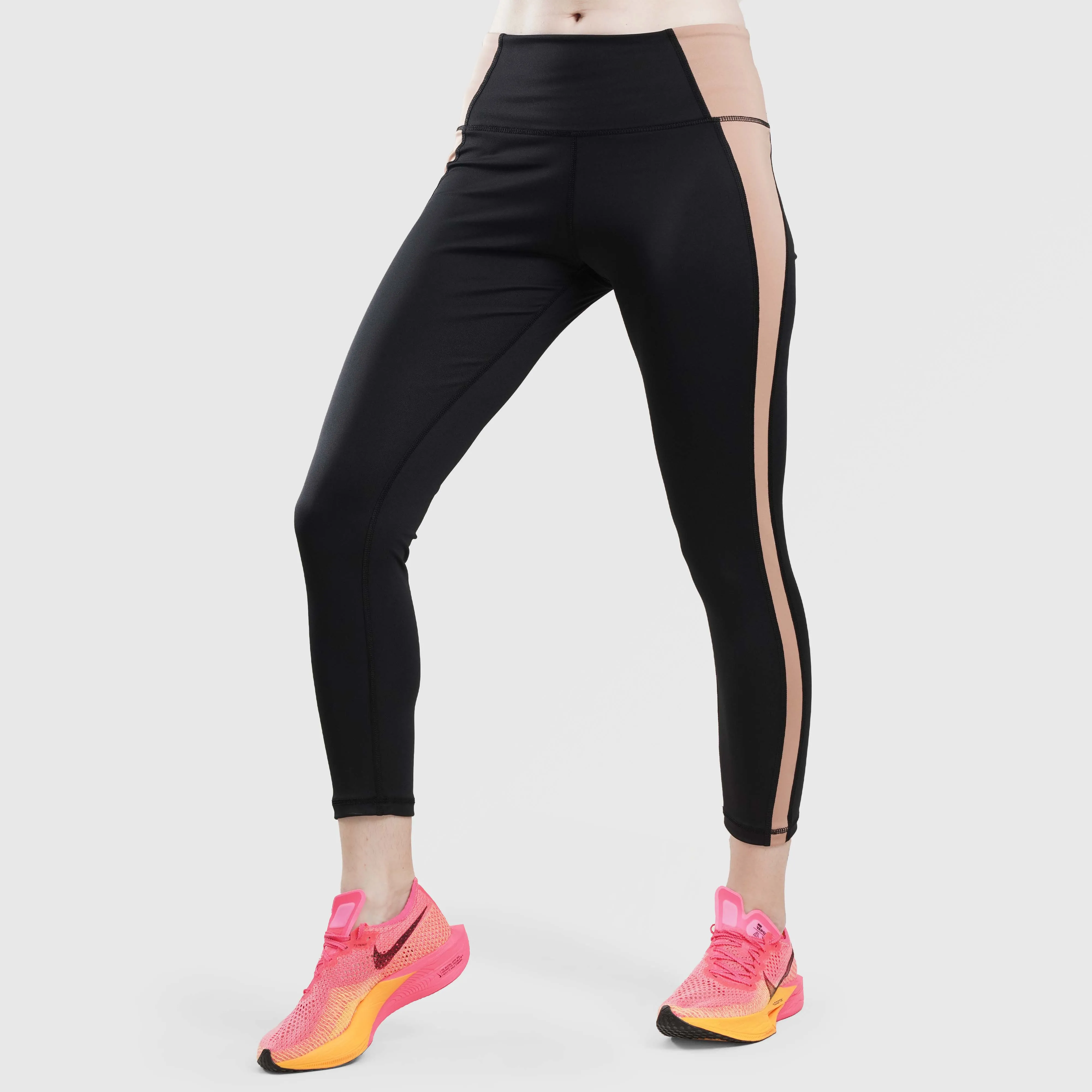 Gravic Leggings (Black-Beige)