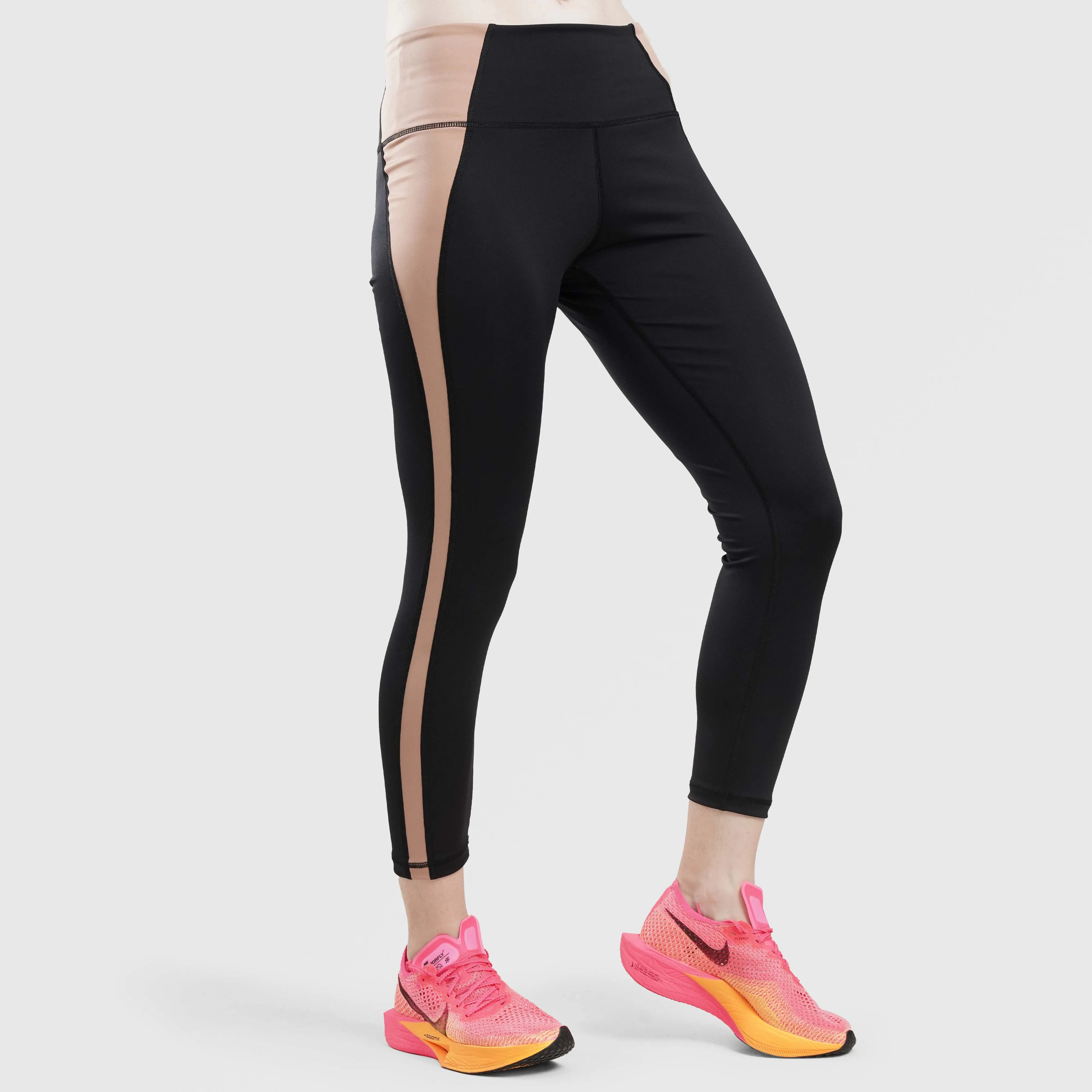 Gravic Leggings (Black-Beige)