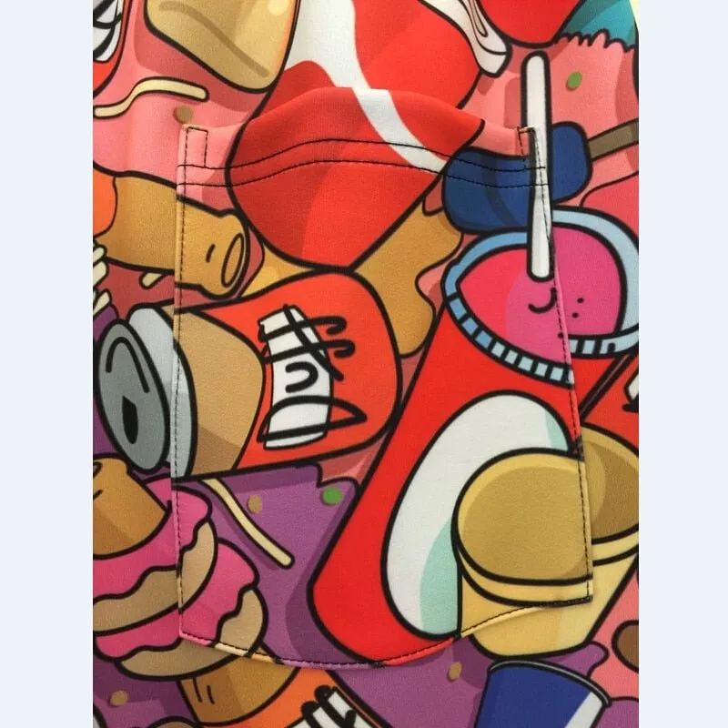 Humorous 3D Cartoon Print Joggers