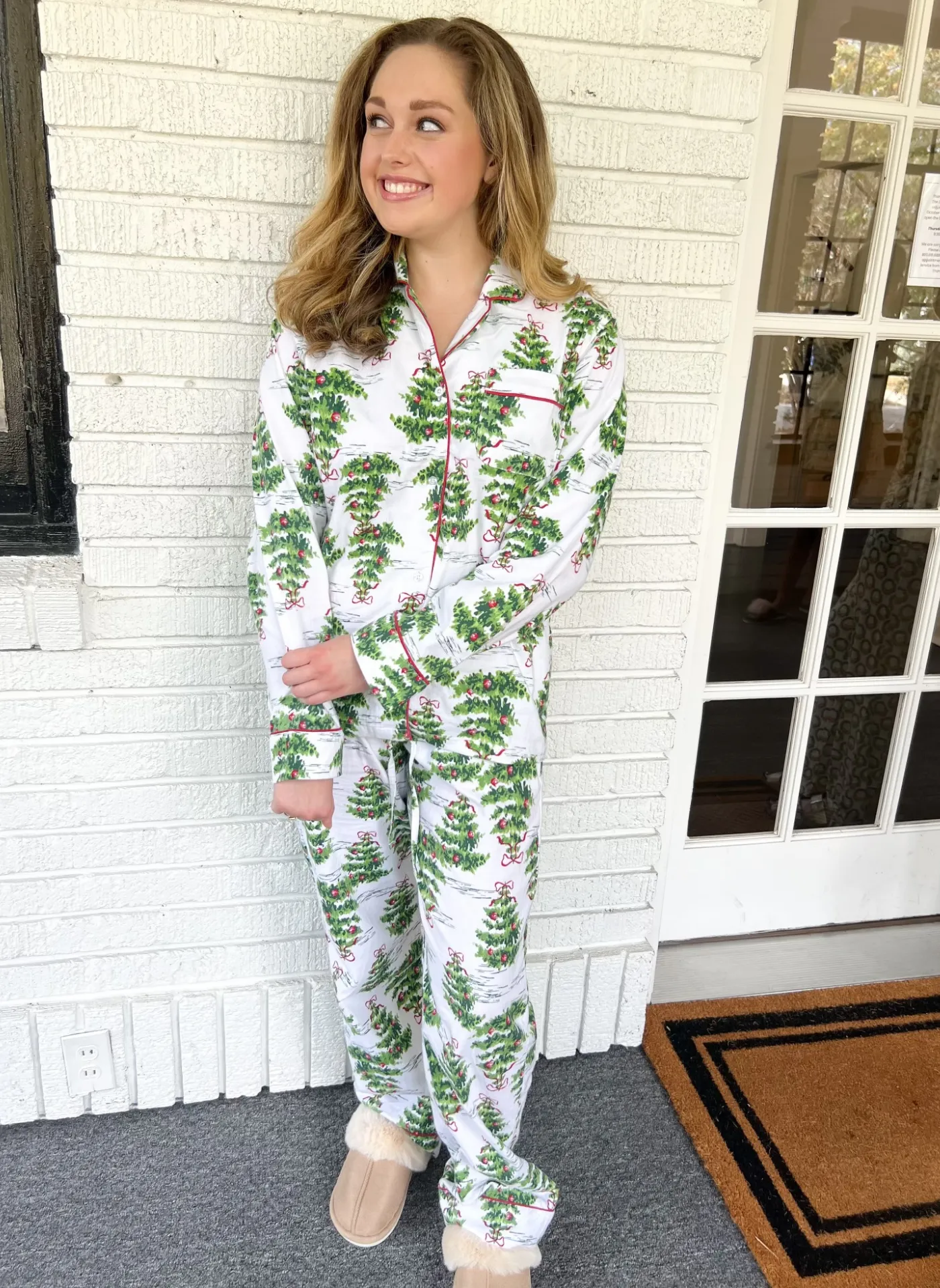 Long Flannel PJ Set - Evergreens