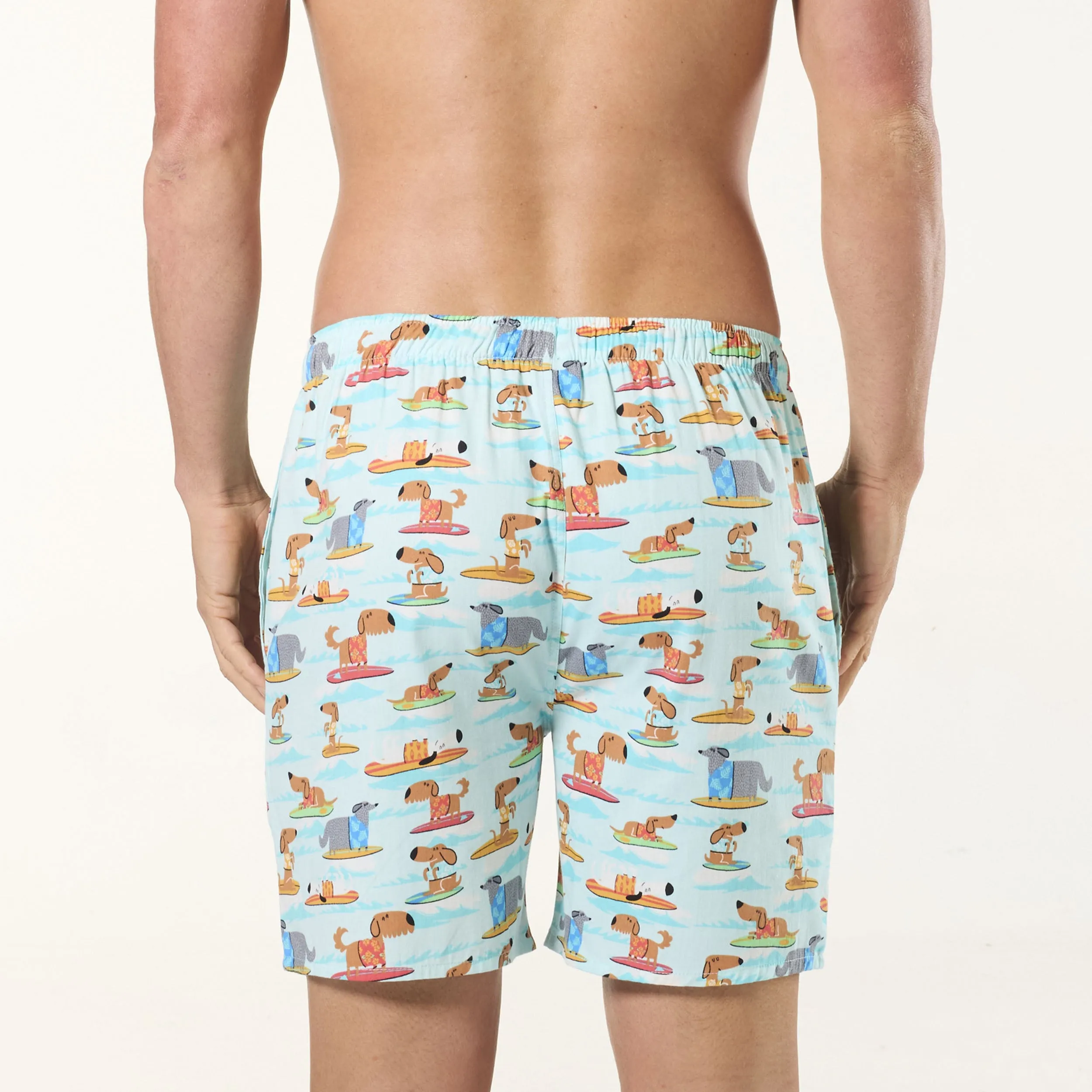 Men's Sea Dogs Cotton Sleep Shorts - Blue