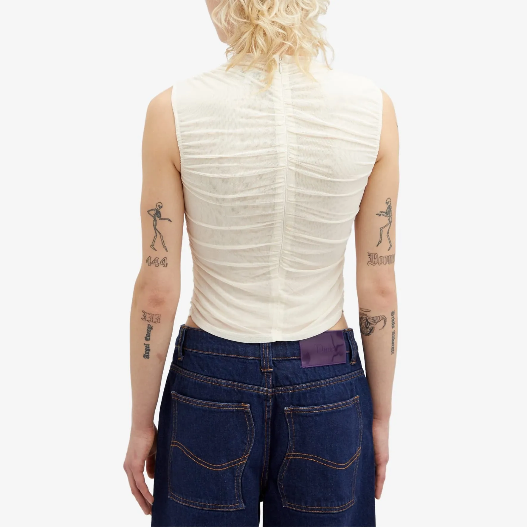 Miaou Cam Mesh top, cream