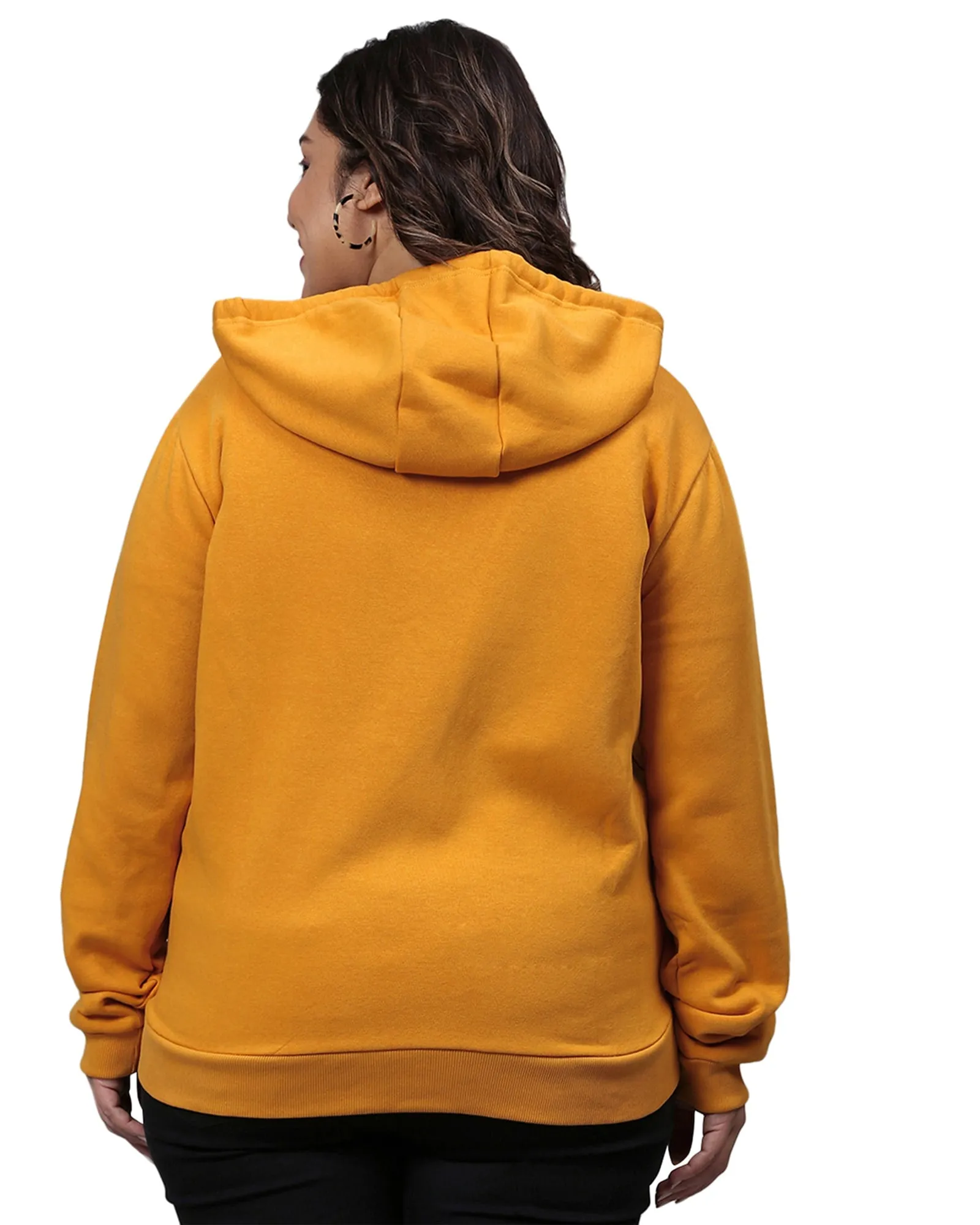 Mustard Front Zipper Sweatshirt | Mustard