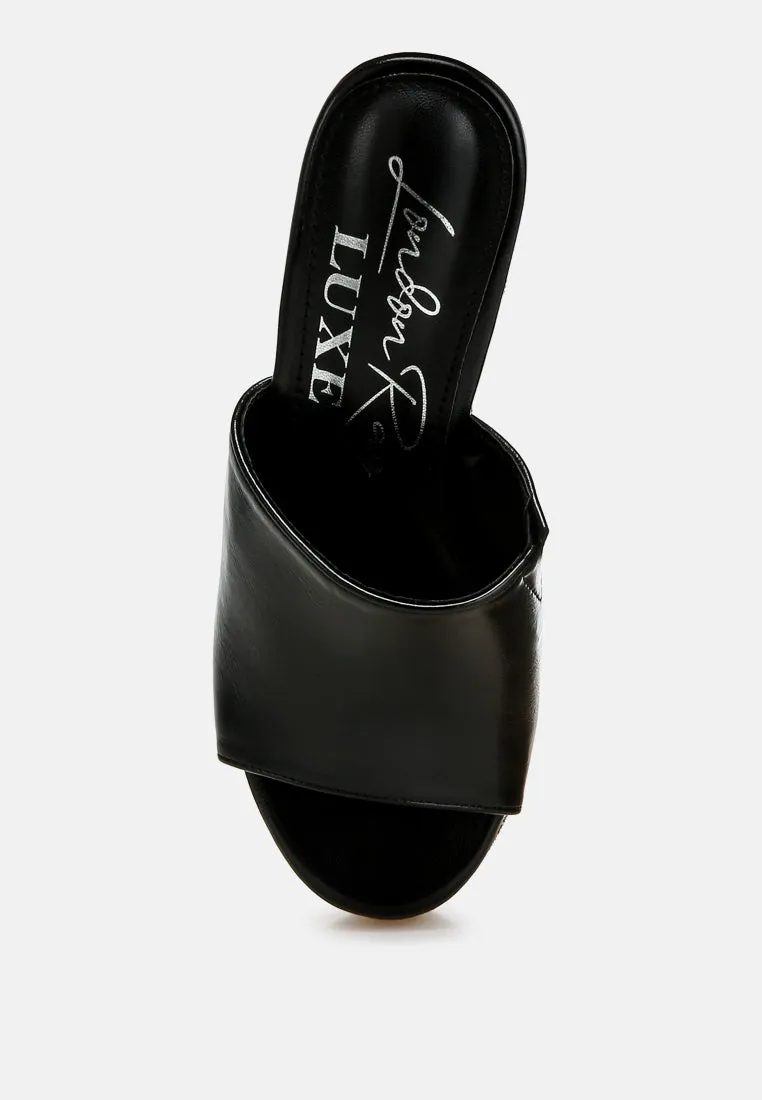 No Filter Wedge Heel Peep Toe Sandals
