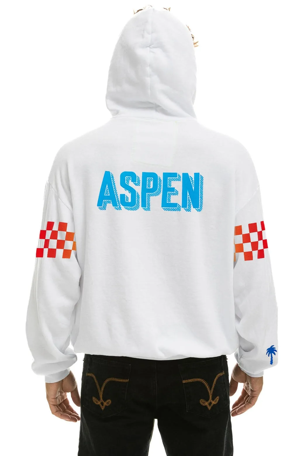PALM TREE FESTIVAL ASPEN 2023 PULLOVER HOODIE RELAXED - WHITE
