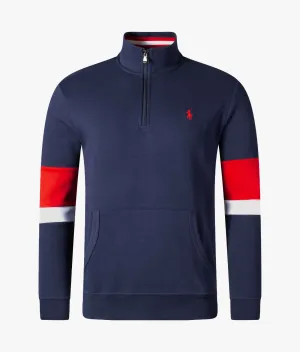 Relaxed Fit Quarter Zip  Sweatshirt
