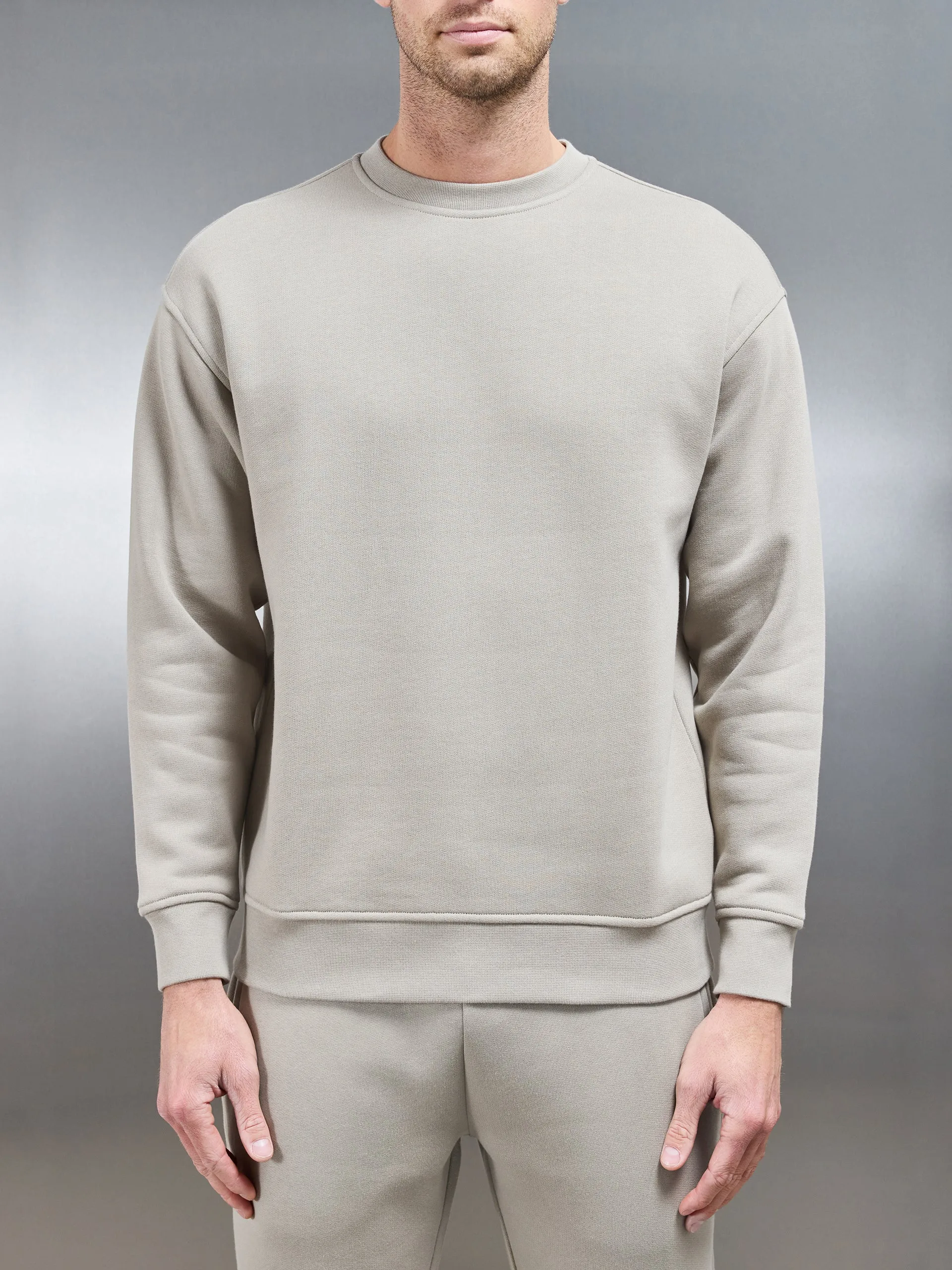 Relaxed Fit Sweatshirt in Stone