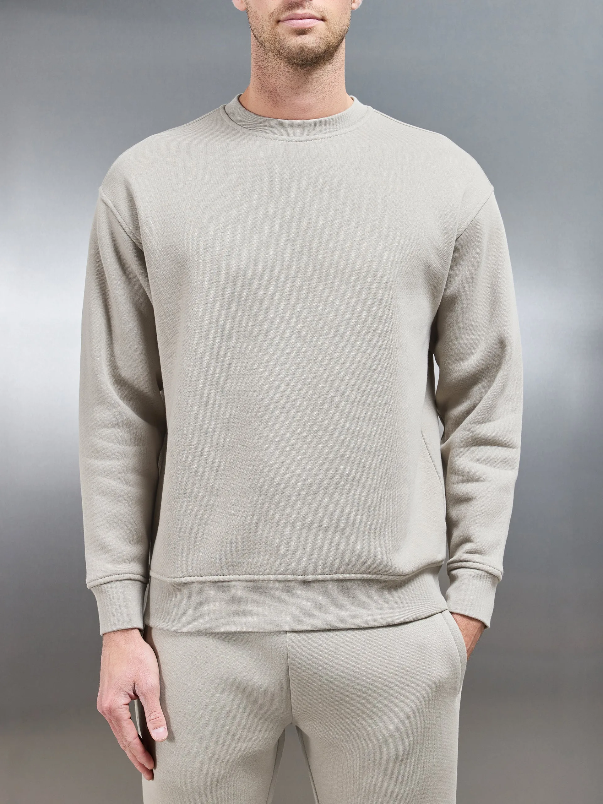 Relaxed Fit Sweatshirt in Stone