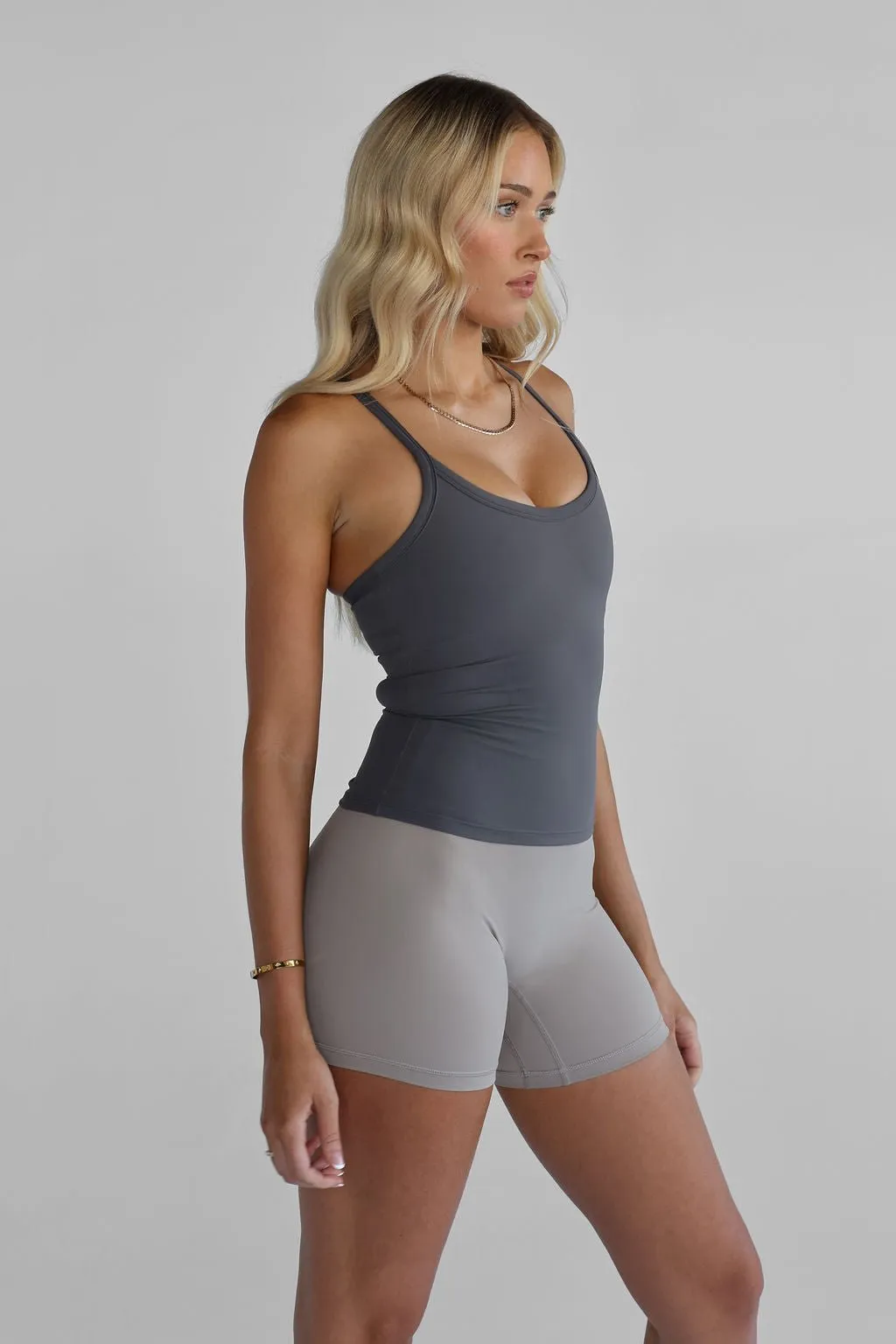 SCULPT Racer Back Tank - Charcoal