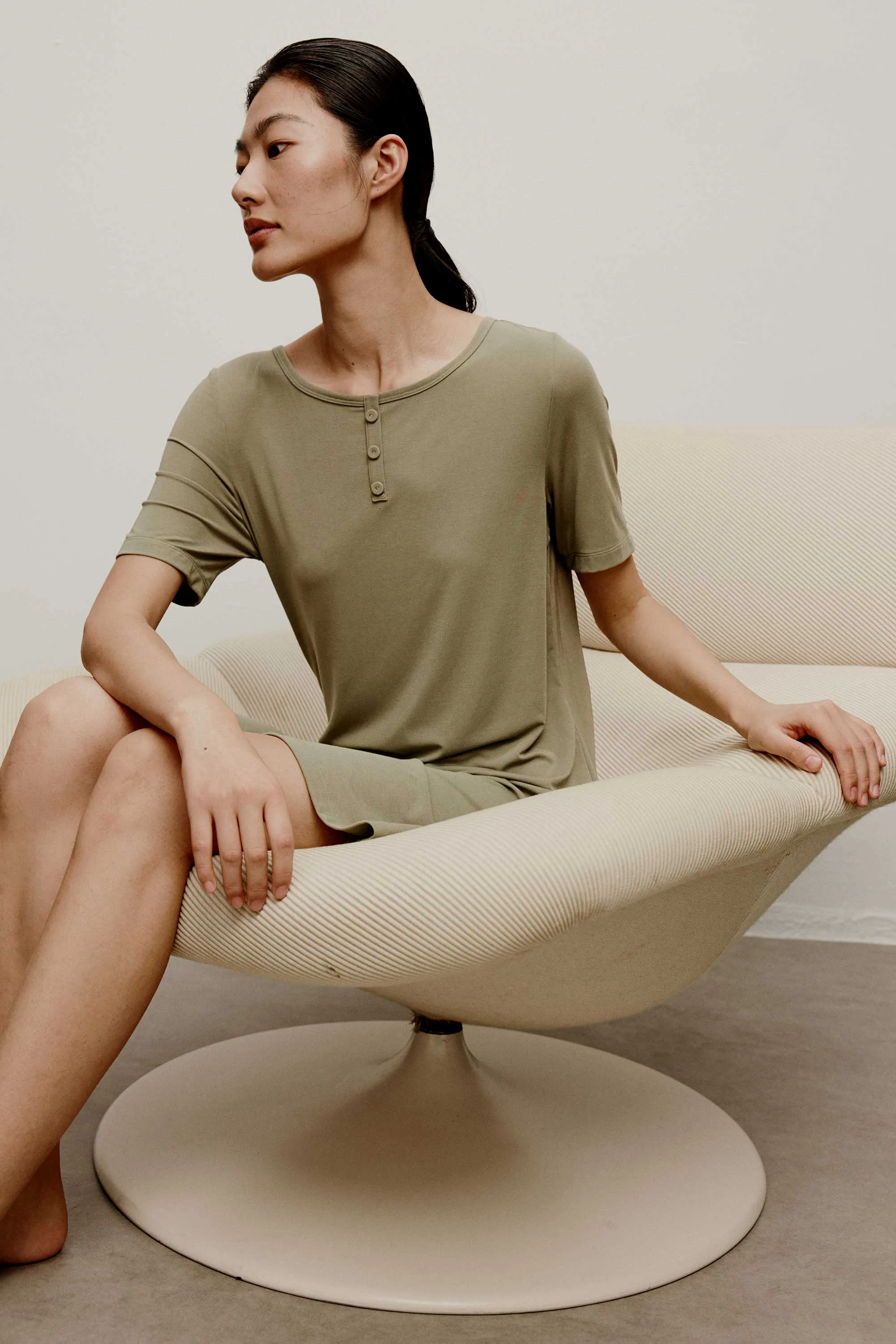 Silk Modal Pajama Dress