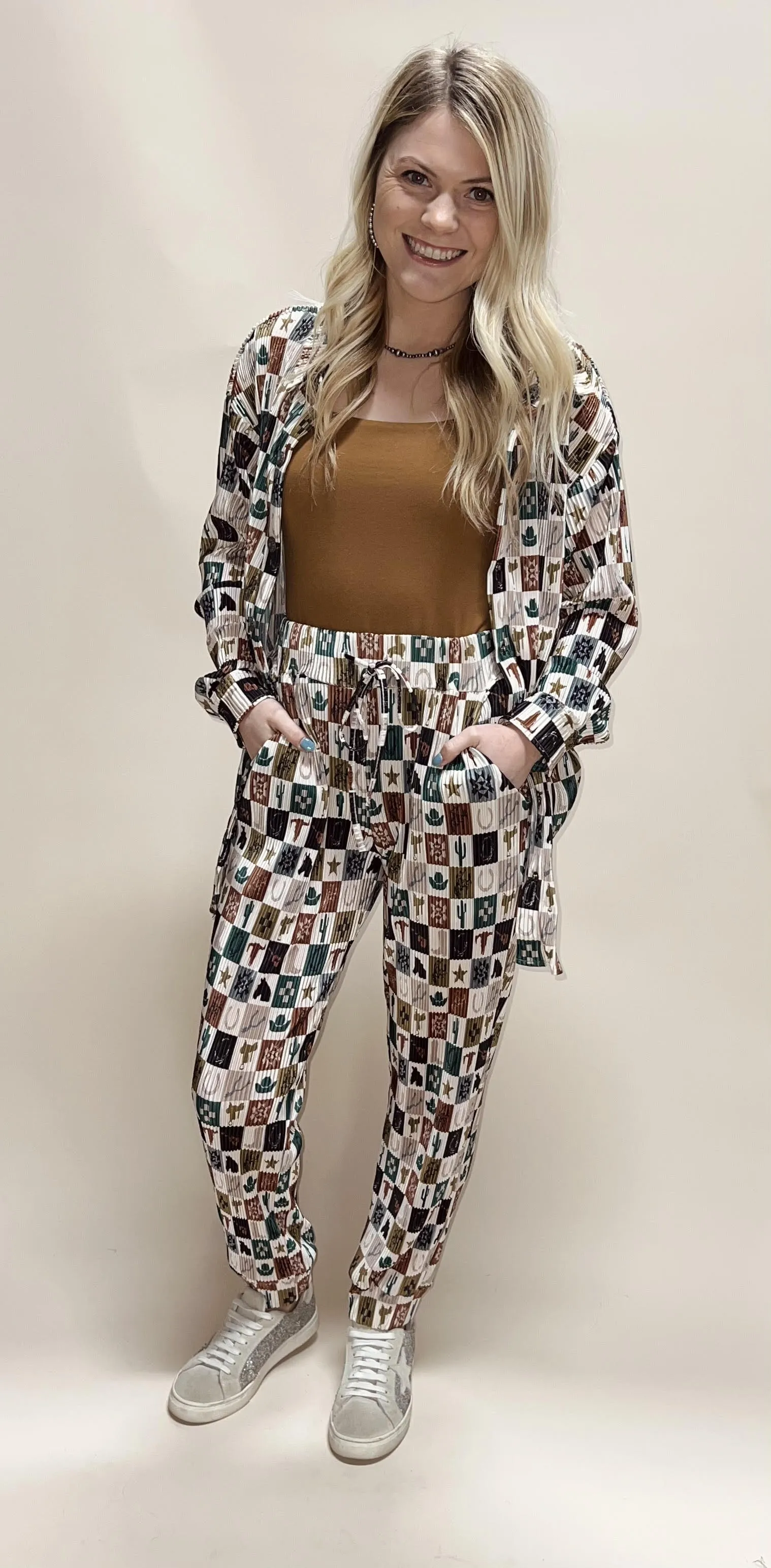 The Punchy Plisse Joggers