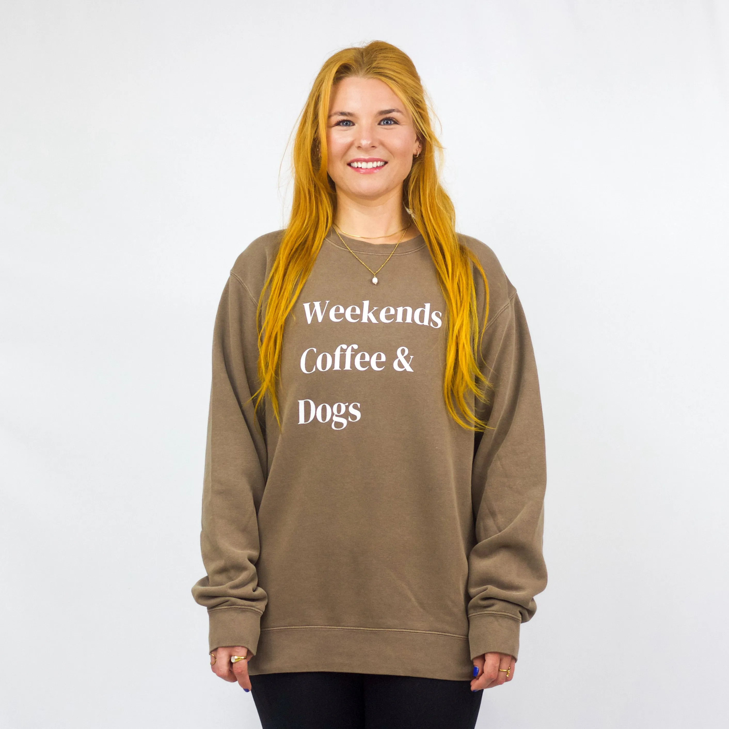 Weekends, Coffee, & Dogs Crewneck