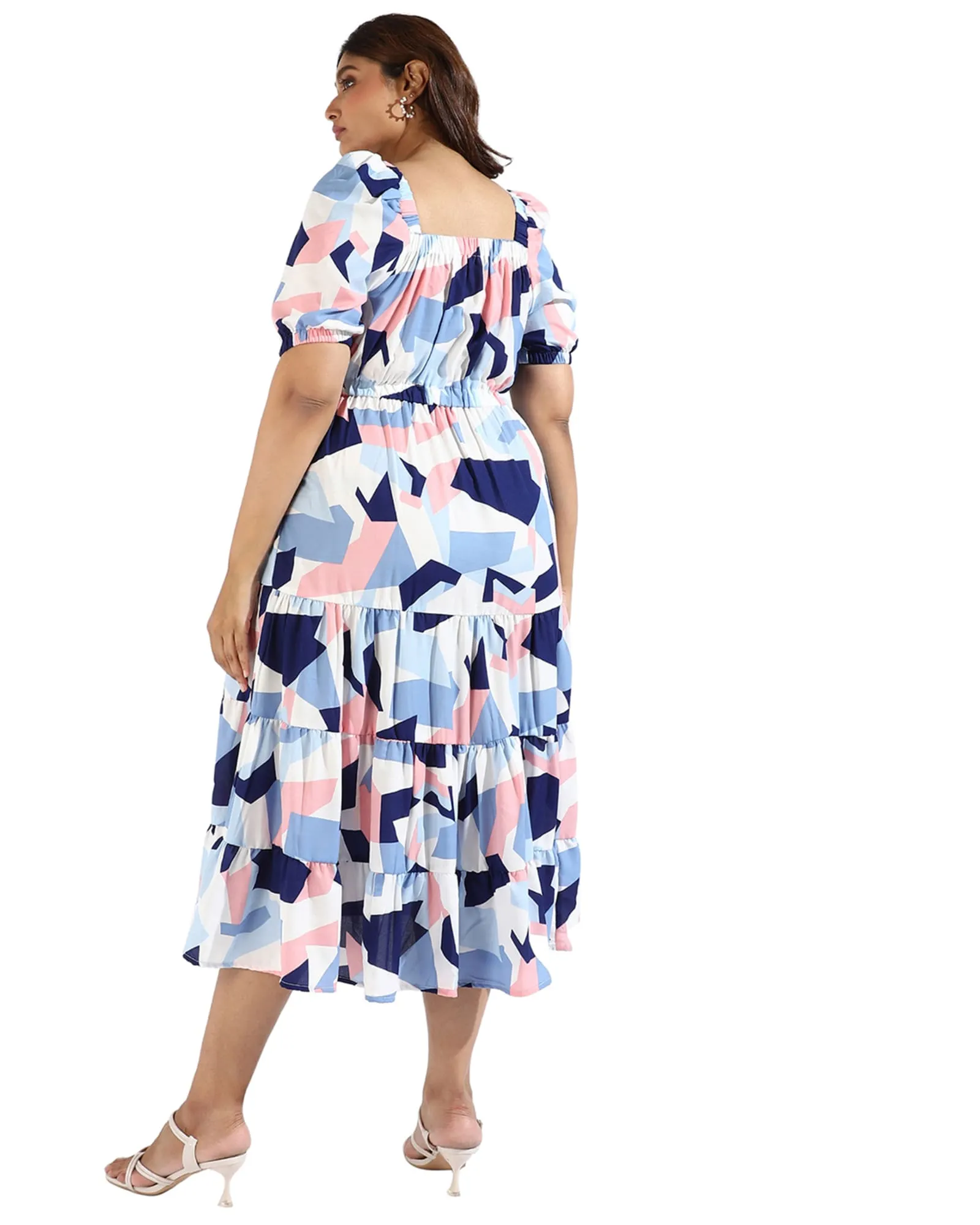 Women Graphic Design Casual Dresses | White